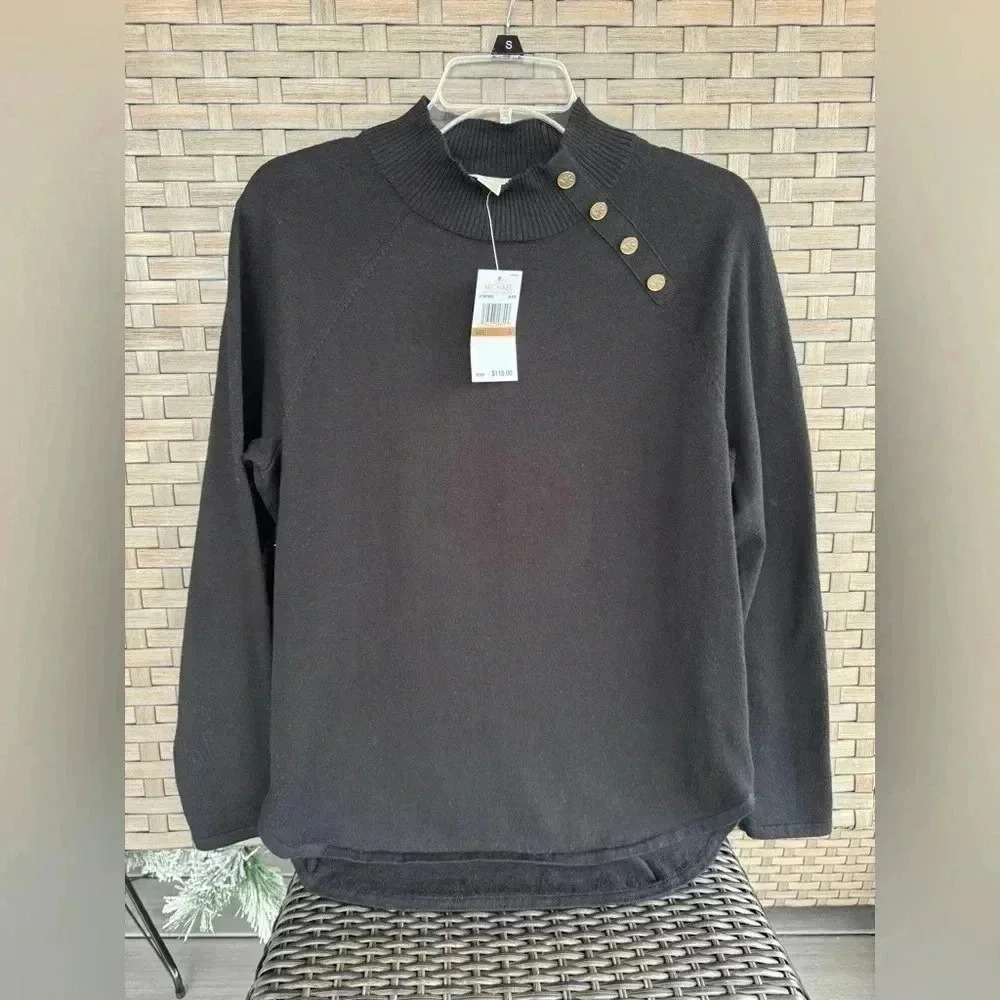 Michael Kors‎ NWT Women’s Side Button Pullover Sweater Size Small